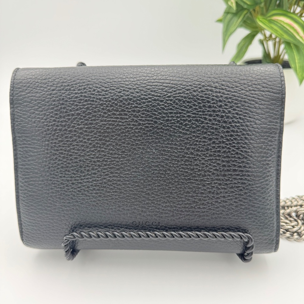 Dionysus Black Calfskin Crossbody with Swarski Crystals with COA - Picture 4 of 6